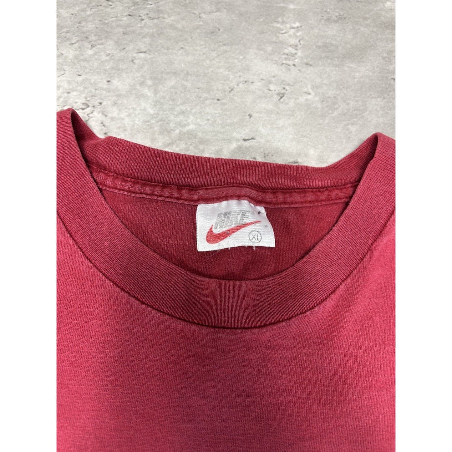 Vintage 90s Nike Big Graphic Swoosh Two Tone T-Shirt Size 2XL