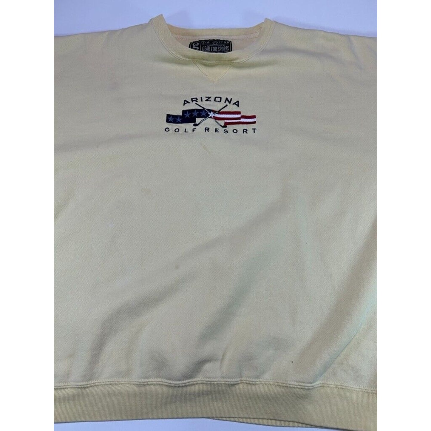 Vintage 90s Arizona Golf Resort Embroidered Spellout Sweatshirt Size XL