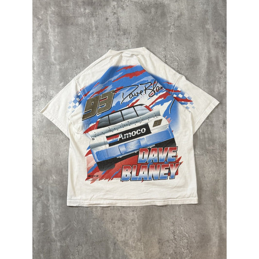 Vintage Dave Blaney #93 Amoco Racing Nascar All Over Print T-Shirt Size XL