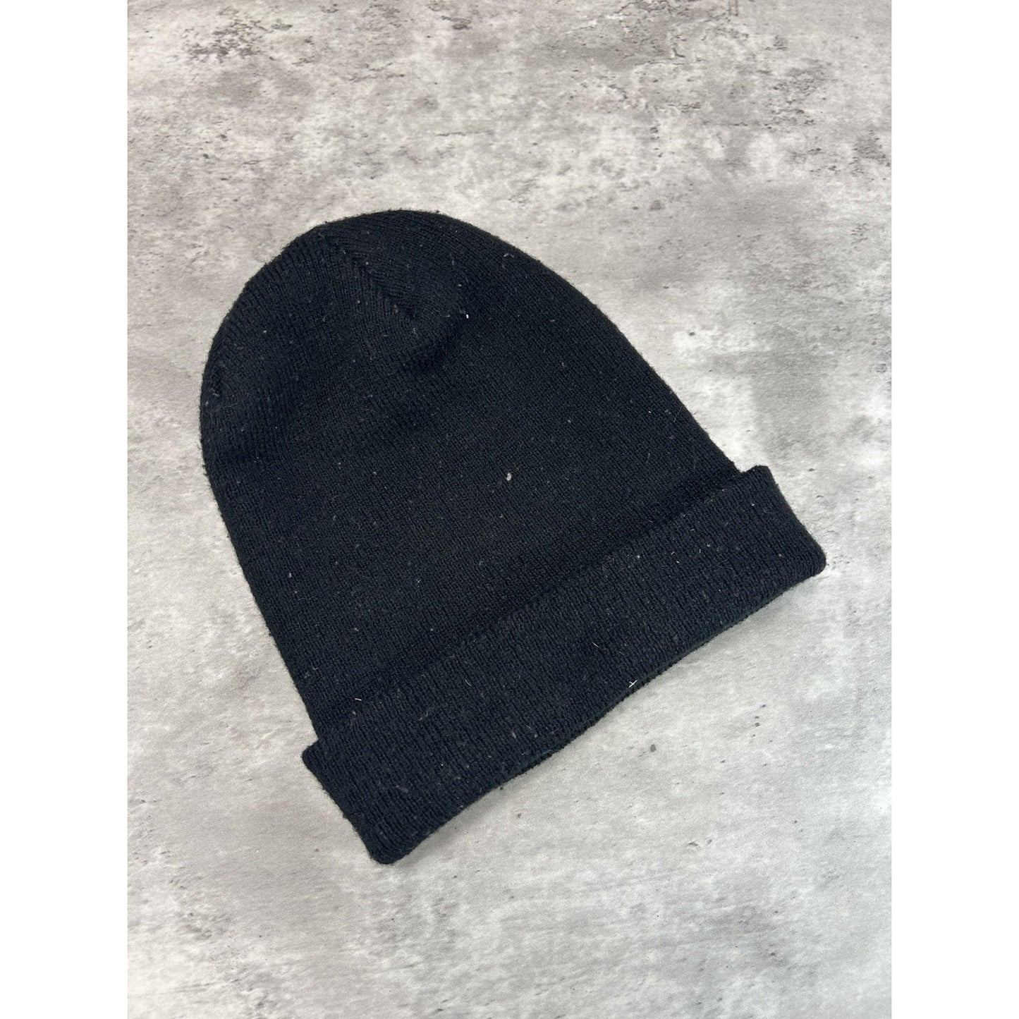 Vintage Carhartt Embroidered Patch Workwear Beanie Hat OSFA Black
