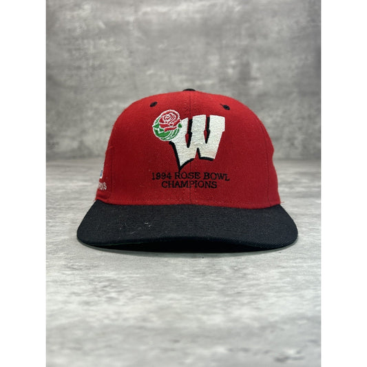 Vintage 1994 Wisconsin Badgers NCAA Rose Bowl Champs Snapback Hat OSFA