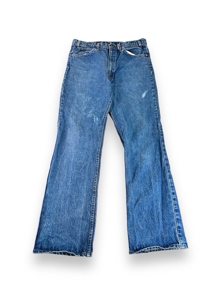 Vintage 90s Levis Orange Tab Dark Wash Denim Pants Size 34
