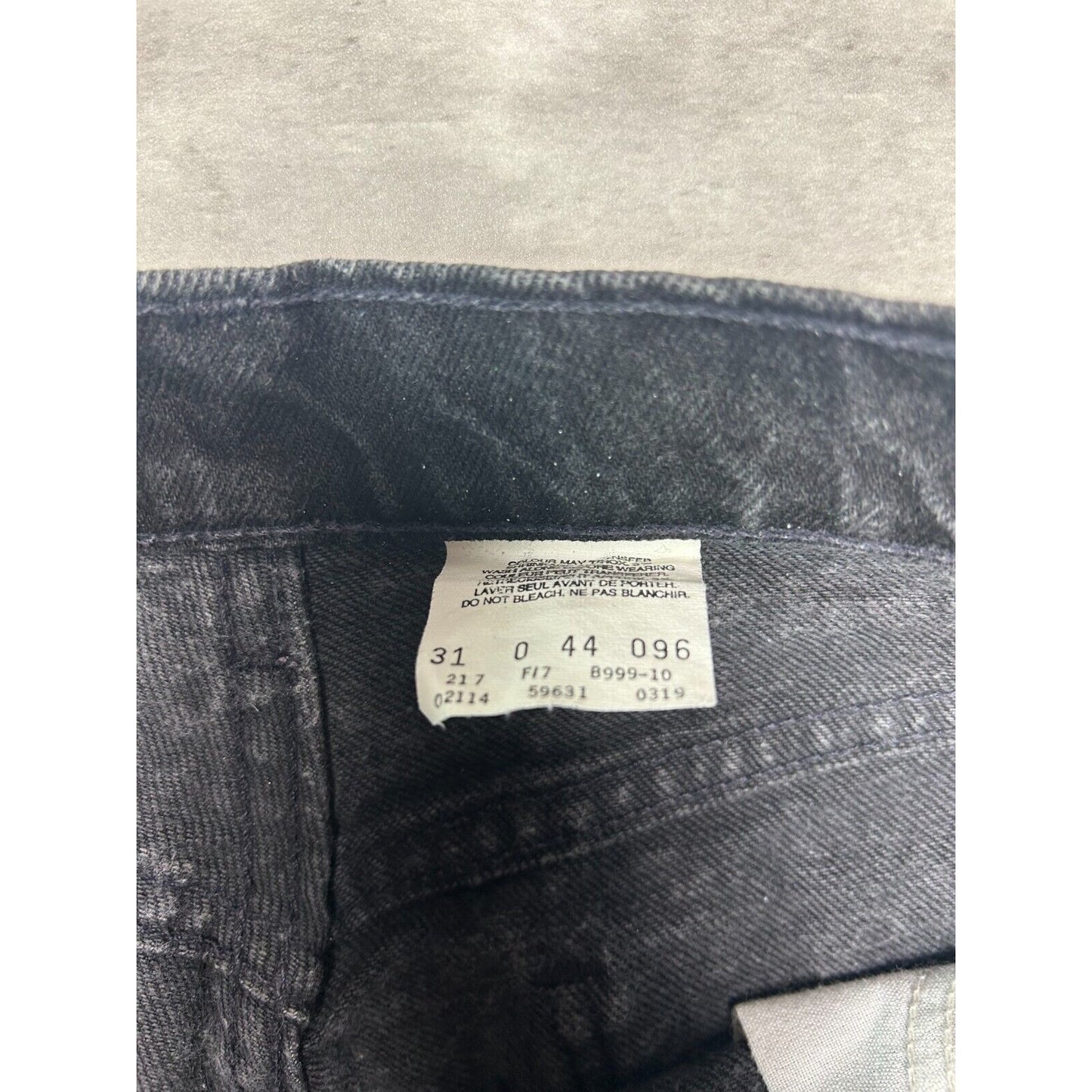 Vintage 80s/90s Levis 631 Orange Tab Black Denim Pants Size 30