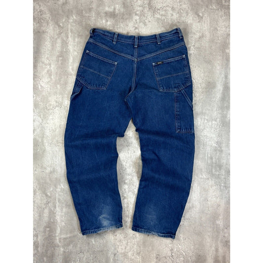 Vintage Key Workwear Dark Wash Carpenter Pants Size 35 Blue