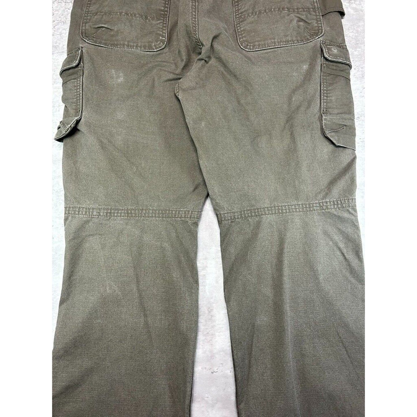 Carhartt Ripstop Work Wear Nylon Double Knee Carpenter Pants Size 39 Brown