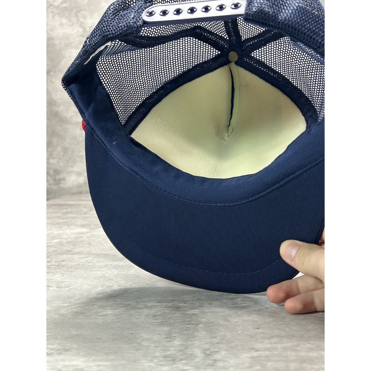 Vintage 1988 Nasa Kennedy Space Center Graphic Trucker Snapback Hat OSFA