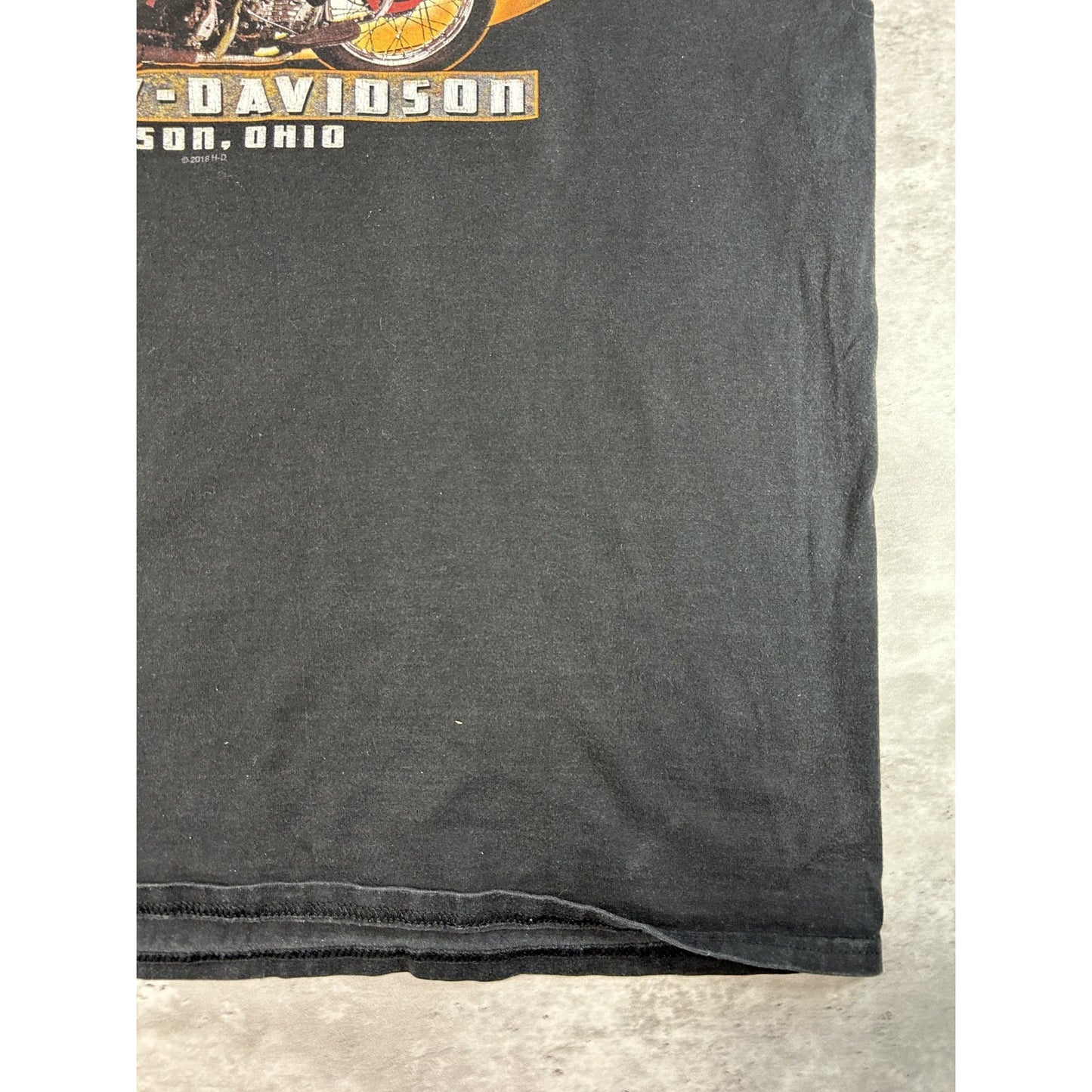 Harley Davidson Motorcycles #1 Powderkeg Graphic T-Shirt Size 2XL Black