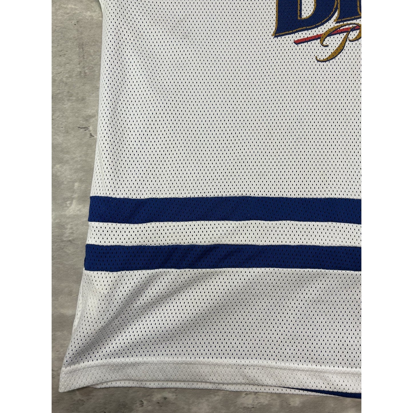 Vintage 90s Labatt Blue Pilsner Beer Promo Reversible Hockey Jersey Size Large