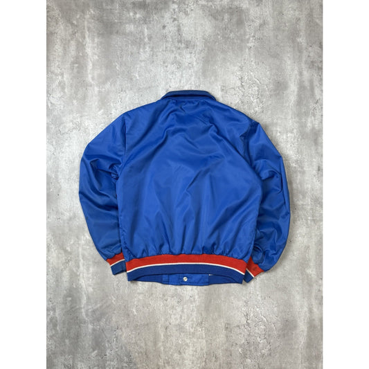 Vintage 80s Montreal Expos MLB Embroidered Nylon Bomber Jacket Size Small