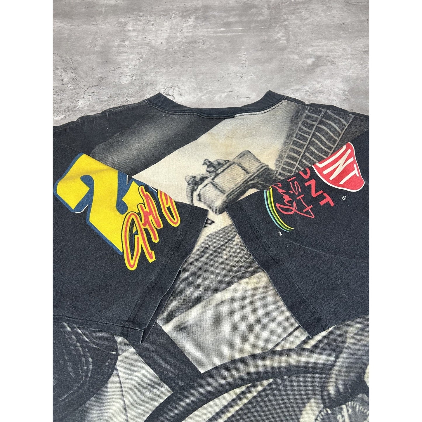 VTG 1998 Jeff Gordon #24 Dupont Racing Nascar All Over Print T-Shirt Size Large