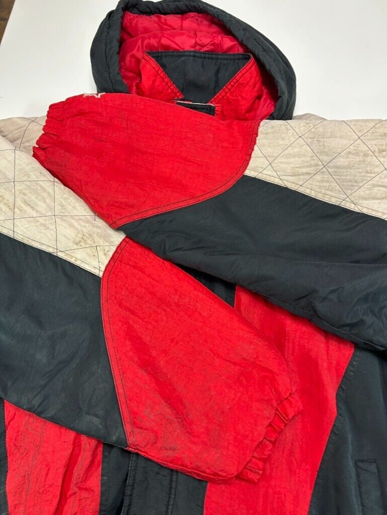 Vintage 90s Nebraska Cornhuskers NCAA Insulated Starter Full Zip Jacket Size XL