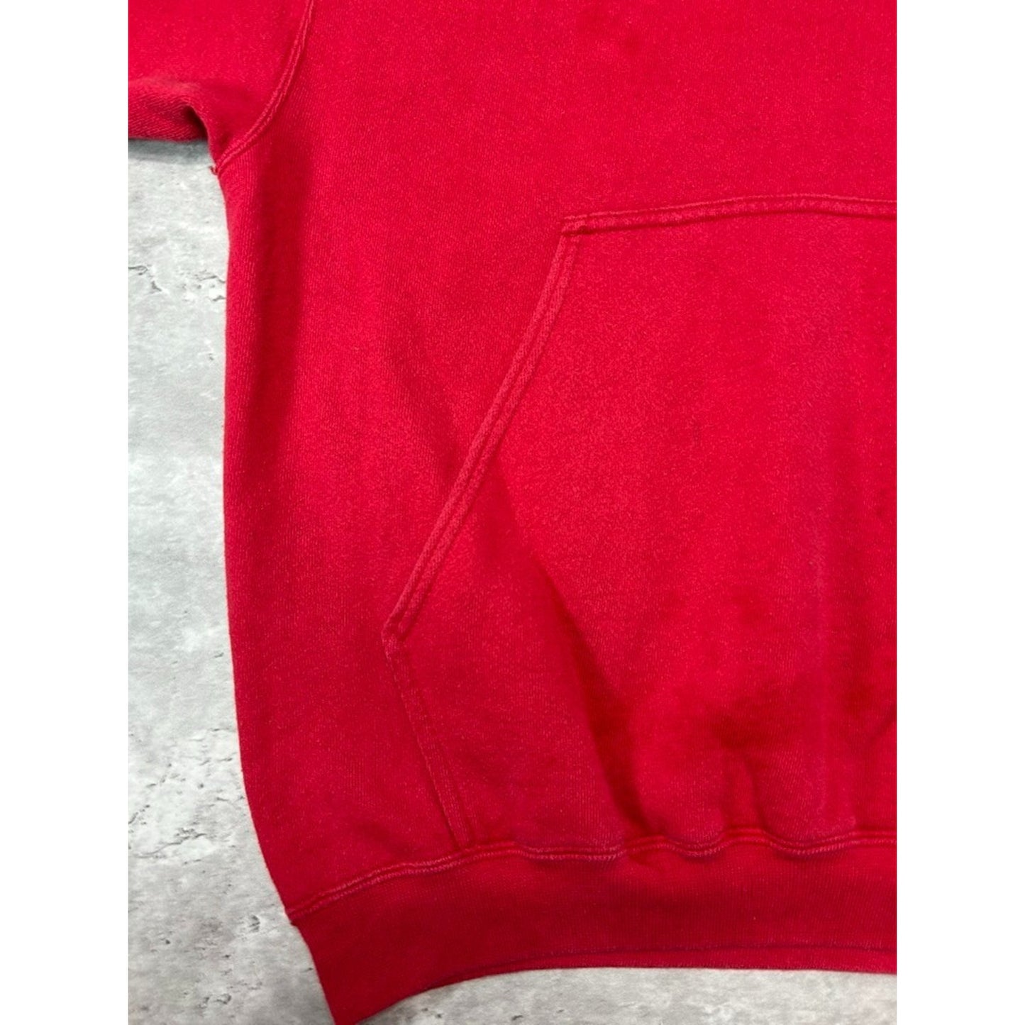 Vintage 90s Nike Embroidered Middle Swoosh Hooded Sweatshirt Size Large Red