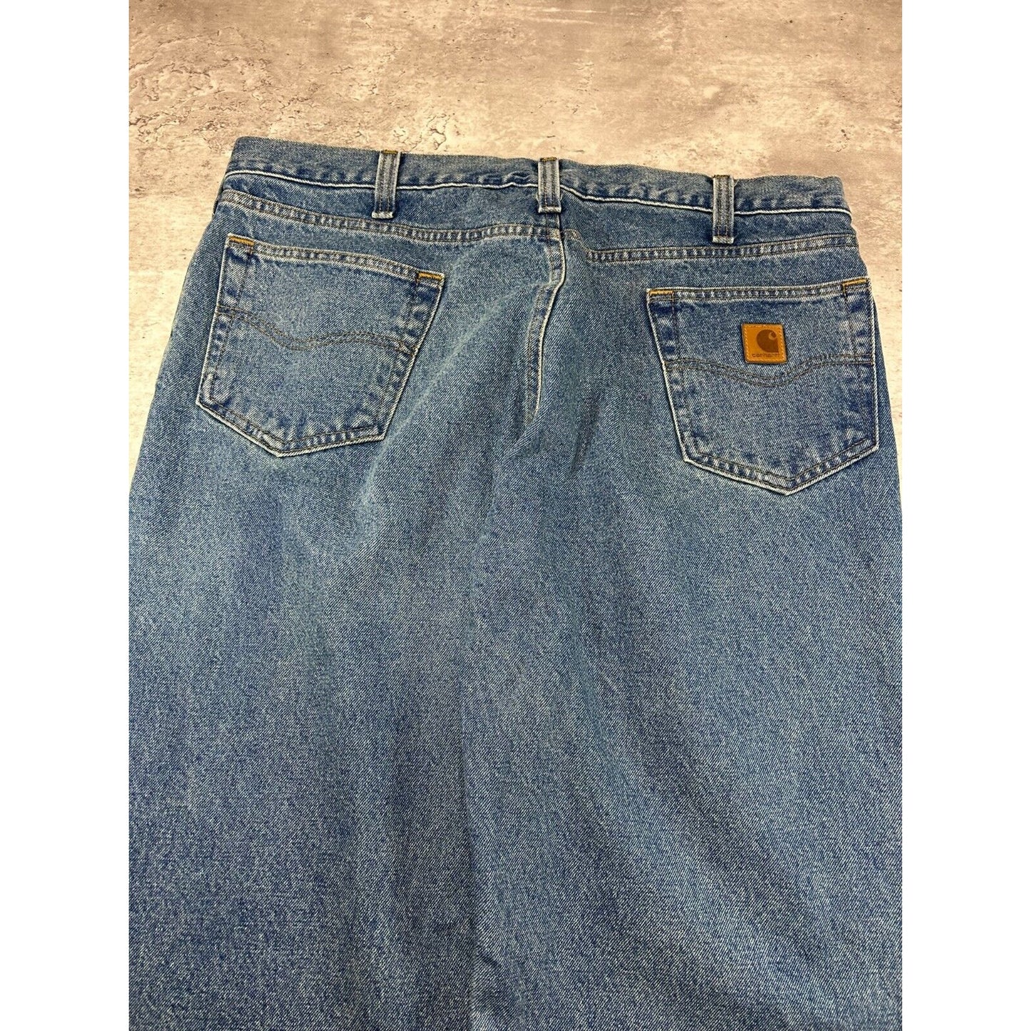 Carhartt Relaxed Fit Medium Wash Denim Workwear Pants Size 40