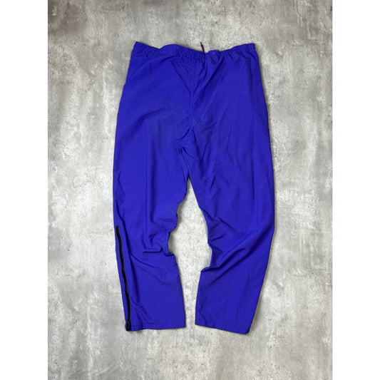 Vintage 90s Nike Aqua Gear Spellout Patch Nylon Track Pants Size Large