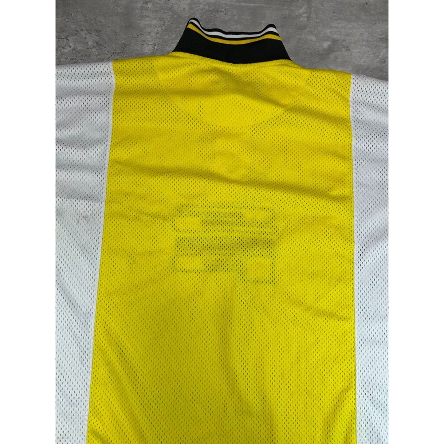 Vintage Southpole Embroidered Spellout 1/4 Button Rugby Jersey Size XL