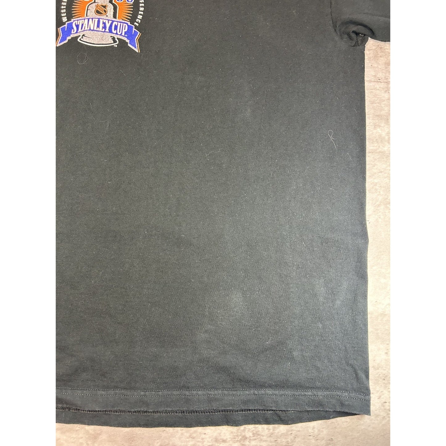 Vintage 1999 Buffalo Sabres NHL Stanley Cup Champs T-Shirt Size 2XL Black