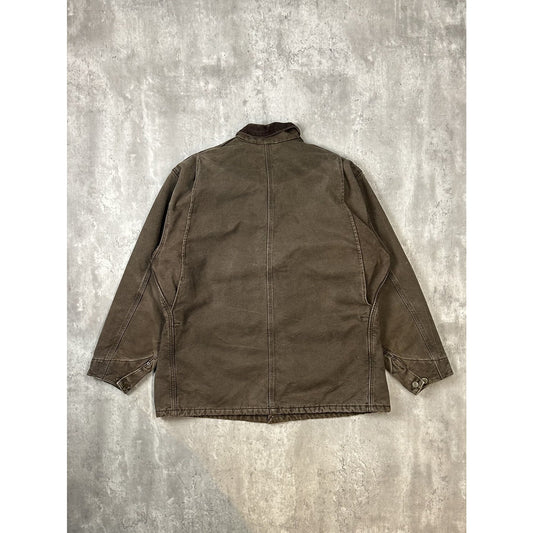 Vintage 90s Carhartt Blanket Lined Canvas Workwear Chore Barn Jacket Size XL