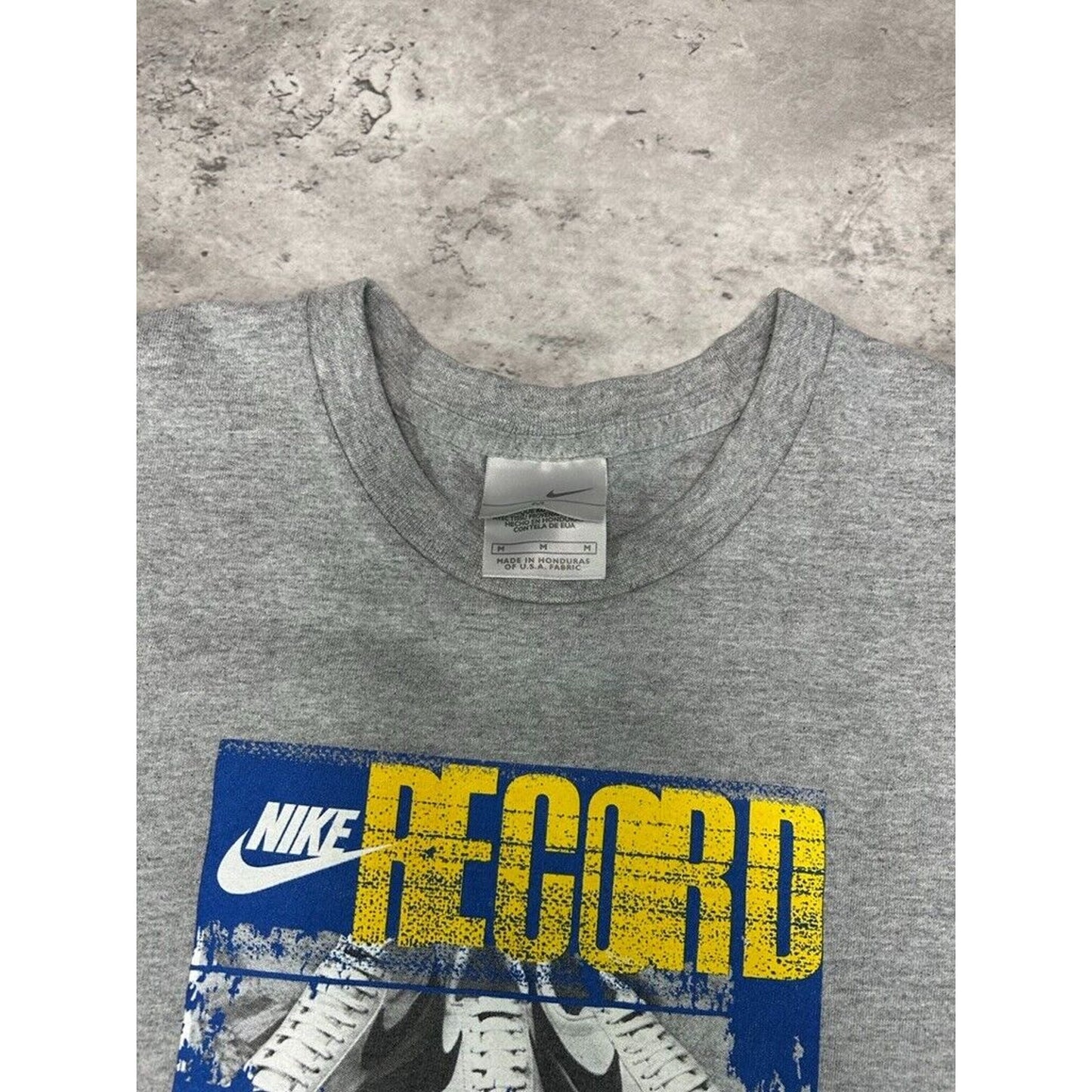 Vintage Y2K Nike Record Breakers Graphic Spell Out T-Shirt Size Medium