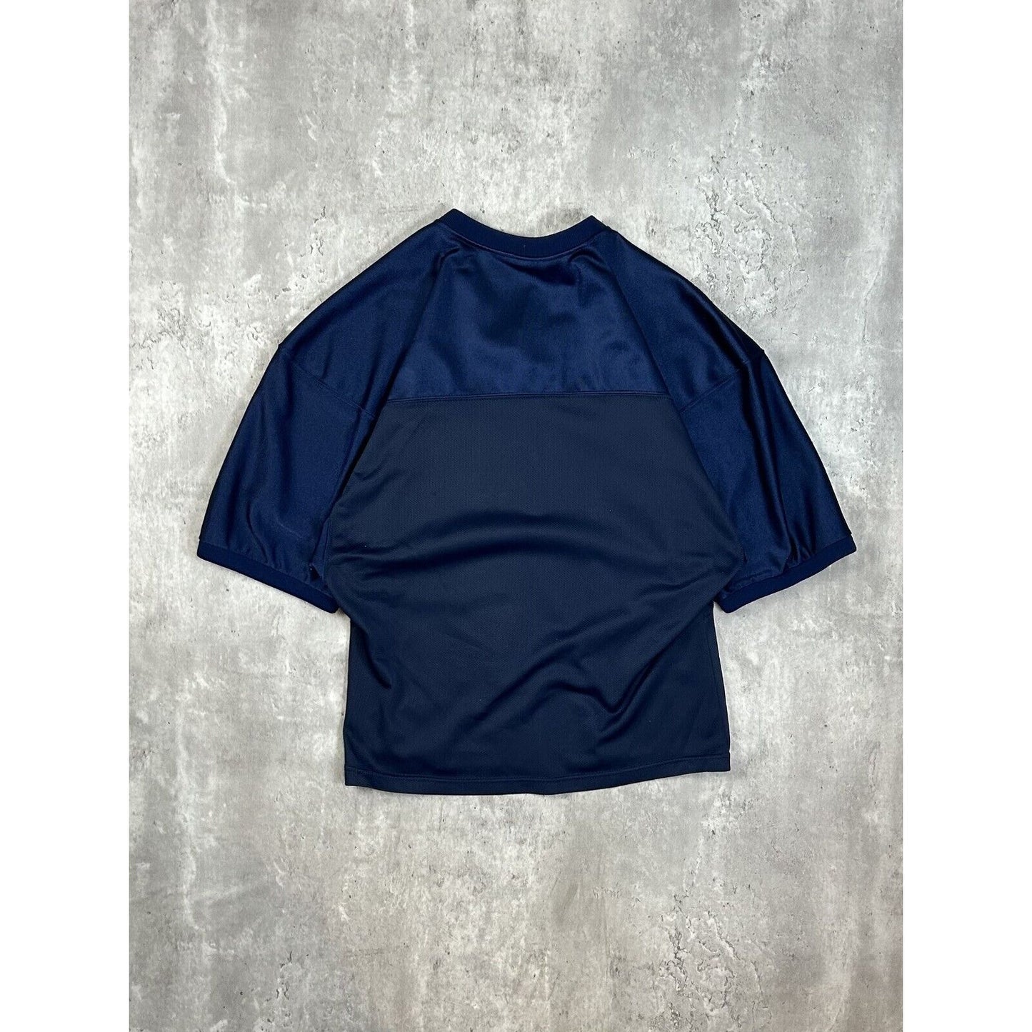 Vintage 1990s US Navy Collegiate Champion Football Jersey Size Medium Blue