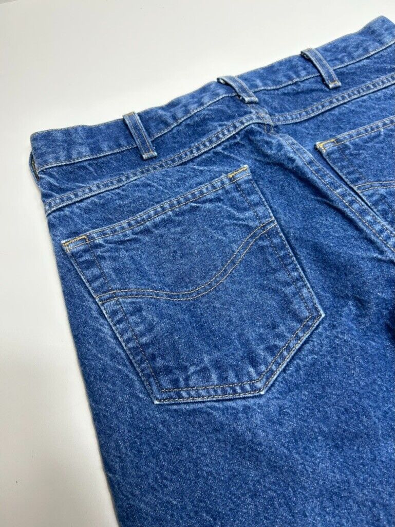Vintage Carhartt Dark Wash Denim Workwear Pants Size 32W Blue B18 PRW