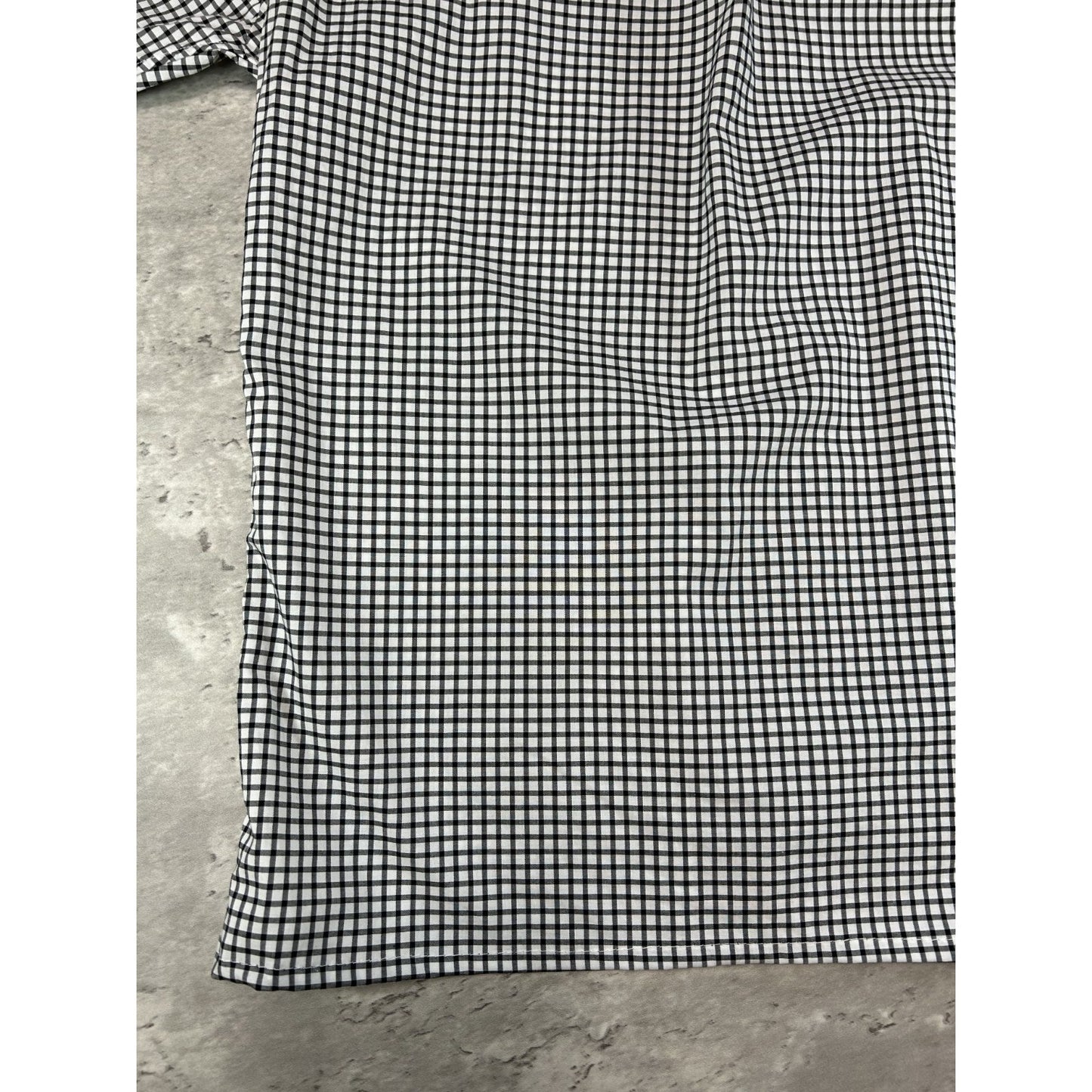 Polo Ralph Lauren Checkered Print Reworked Cropped Button Up Shirt Size Small