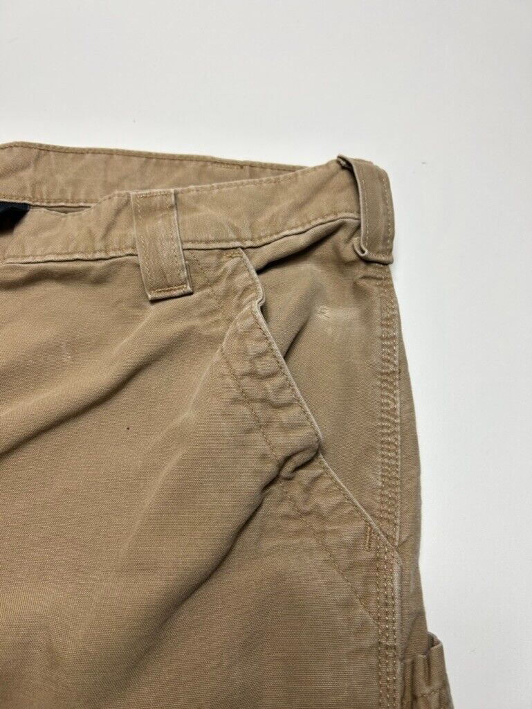 Vintage Carhartt Canvas Workwear Carpenter Pants Size 38W Beige