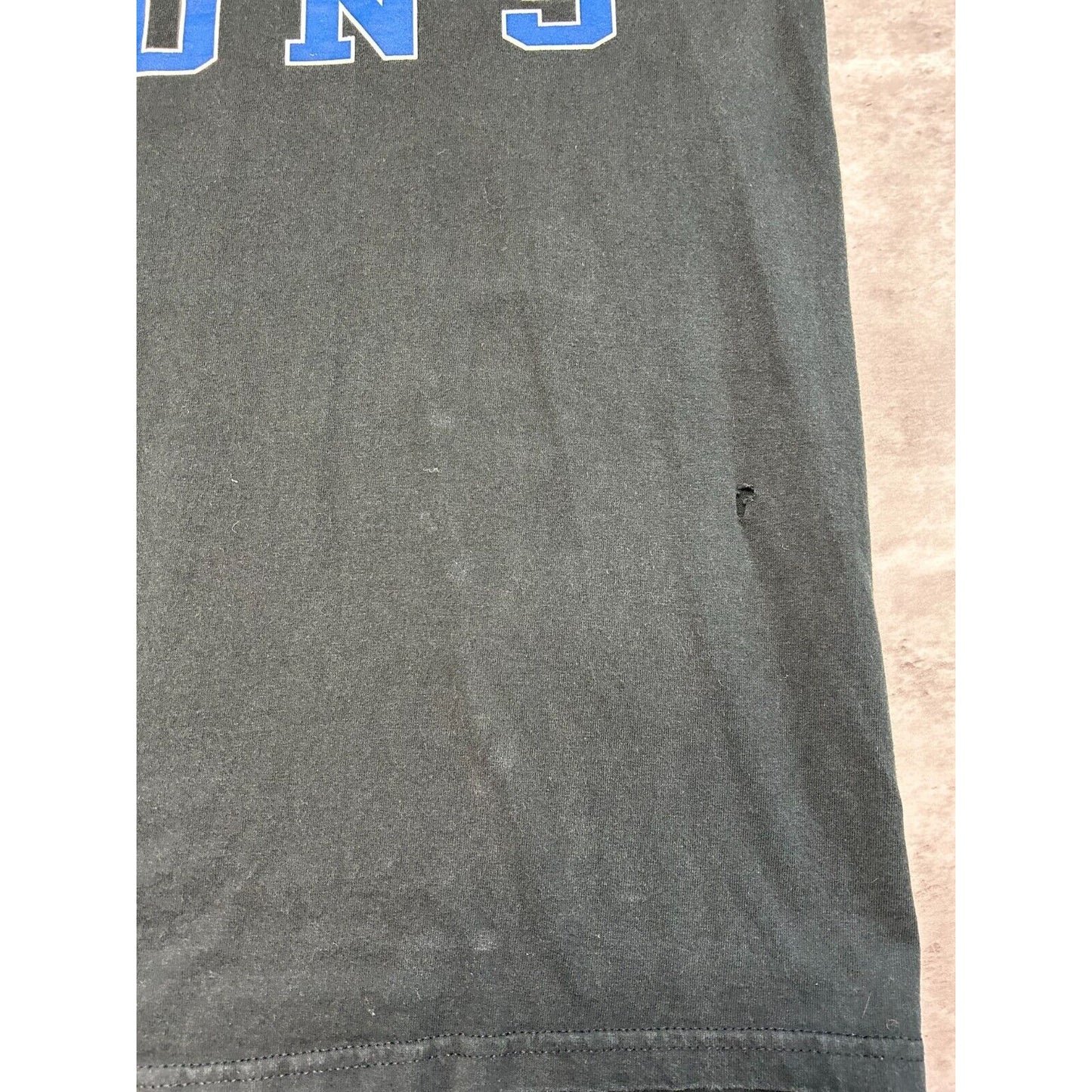 Detroit Lions NFL Spell Out Longsleeve T-Shirt Size XL Black