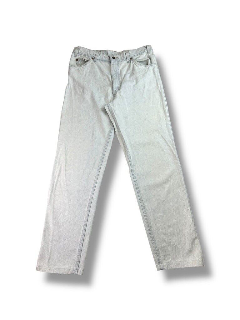 Vintage 80s Levis 550 Orange Tab Light Wash Denim Pants Size 33W