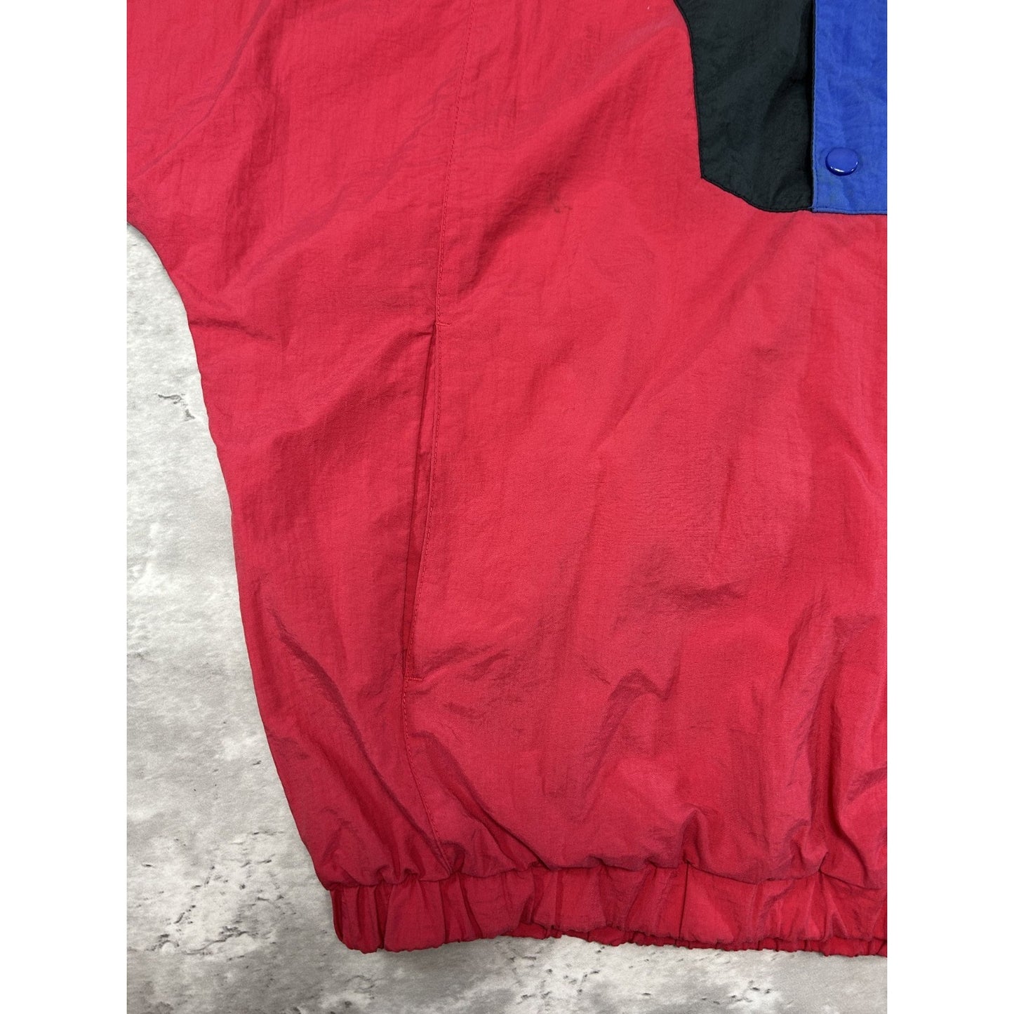Vintage 90s Eddie Bauer 1/2 Zip Nylon Pullover Windbreaker Jacket Size Large