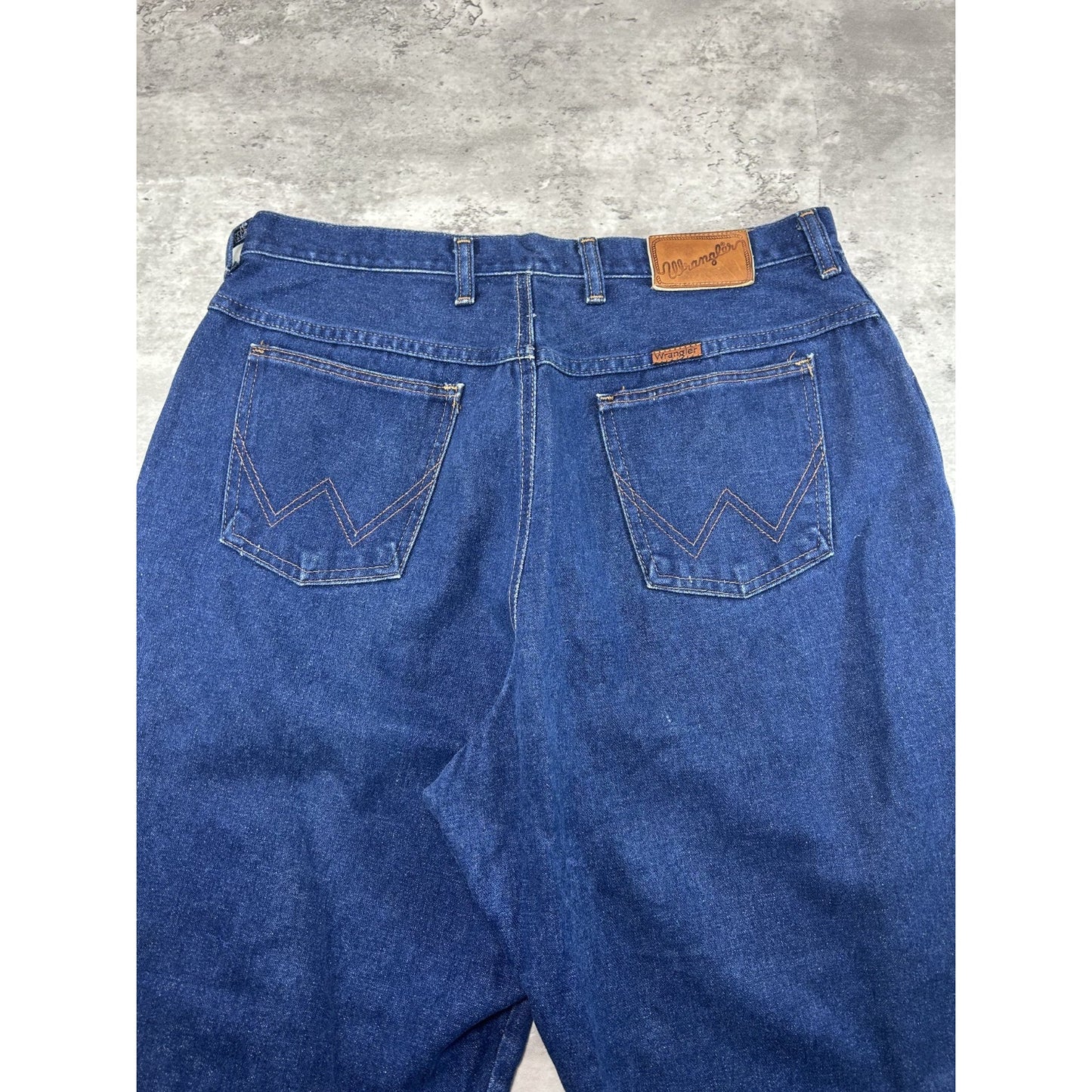 Vintage 70s/80s Wranglers Dark Wash Western Style Denim Pants Size 34
