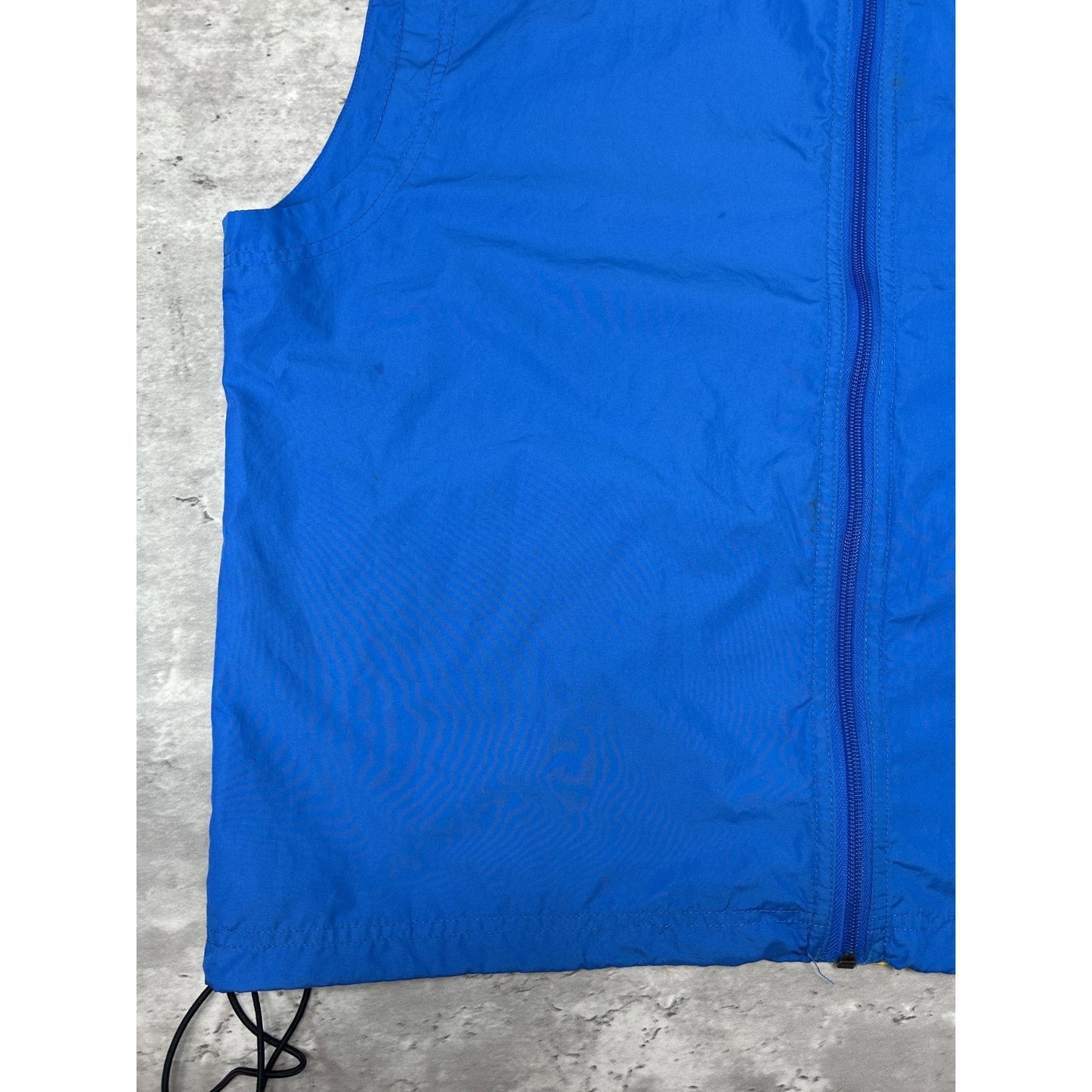 Vintage 90s Nike ACG Embroidered Logo Full Zip Running Vest Size XL Blue