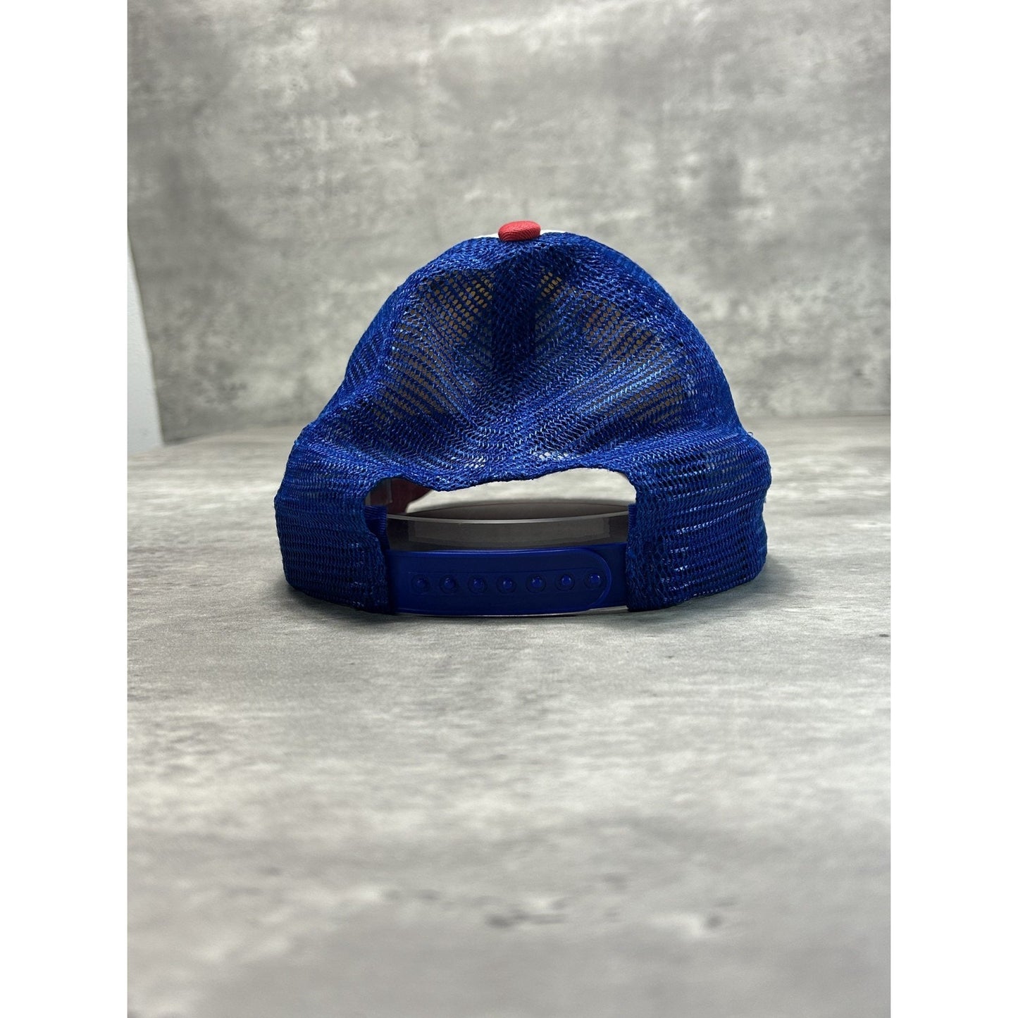 Vintage 90s Pabst Blue Ribbon Embroidered Beer Promo Trucker Snapback Hat OSFA