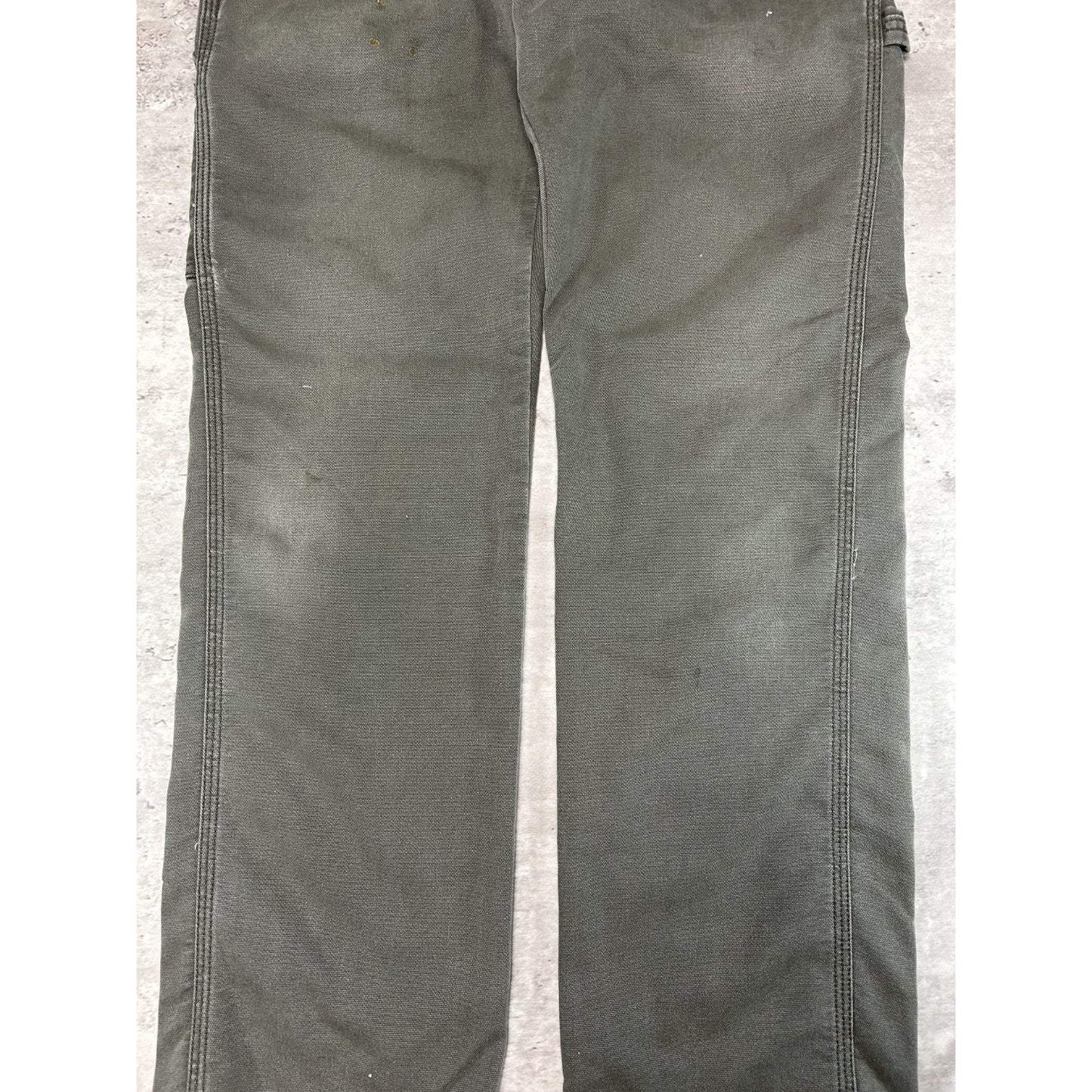 Dickies Flex Canvas Workwear Carpenter Pants Size 32 Green
