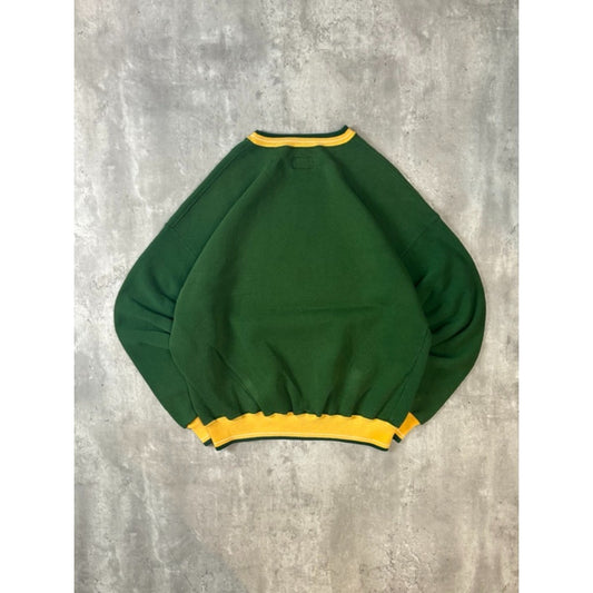 Vintage 90s Green Bay Packers NFL Embroidered Spellout Football Sweatshirt Sz XL