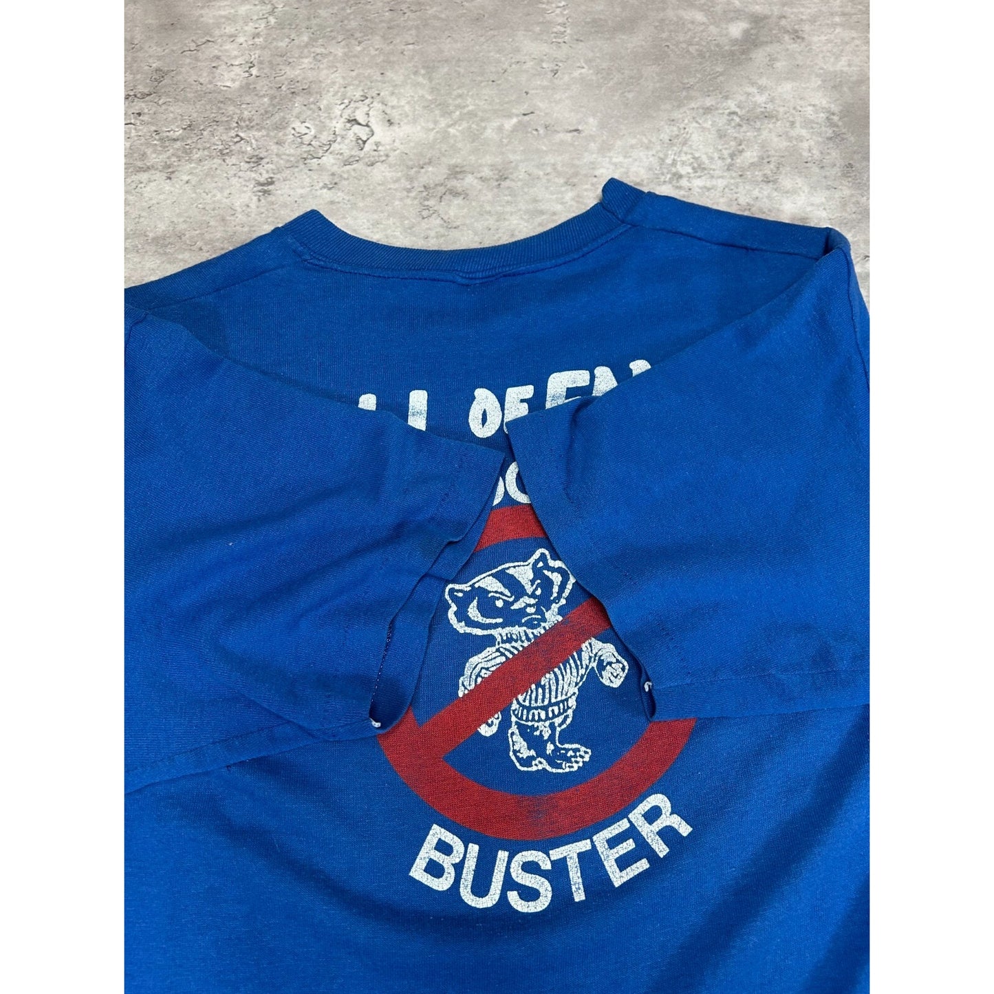 Vintage 1985 Kentucky Wildcats NCAA Bowl Bound Football T-Shirt Size Large Blue