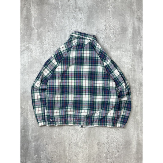 Vintage 90s Womens Eddie Bauer Plaid Reversible Harrington Style Jacket Medium