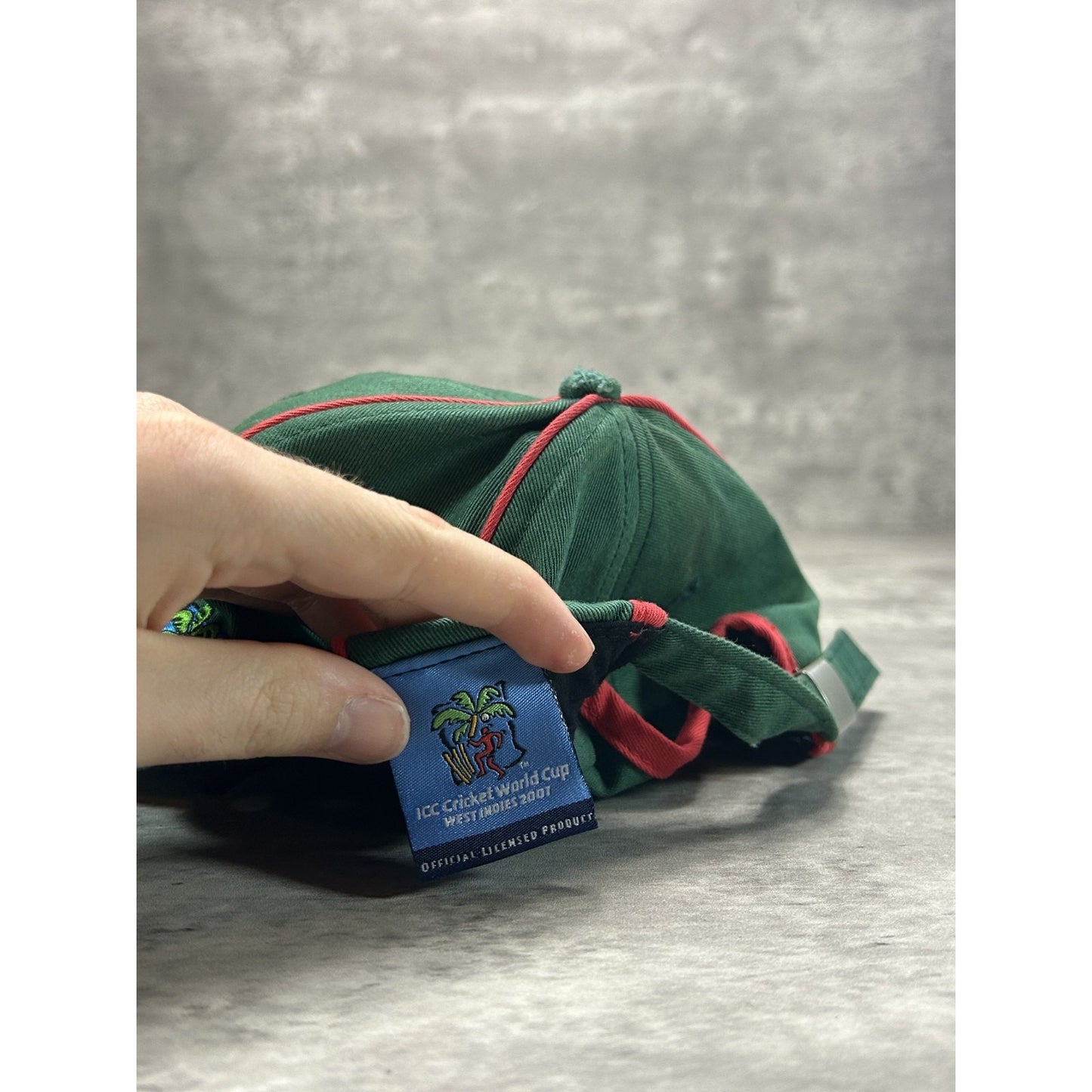 Vintage 90s Bangledesh Cricket Board Embroidered Logo Strapback Hat OSFA