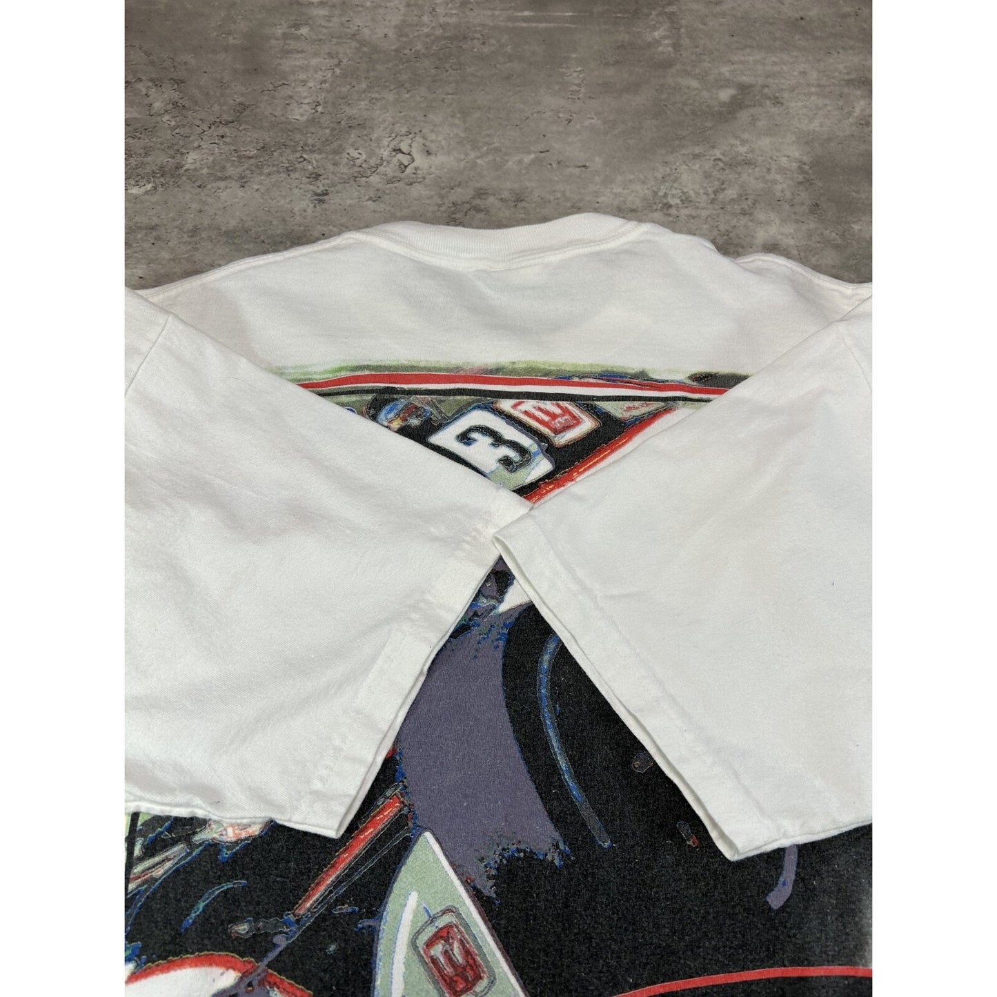 Vintage 90s Al Unser Jr #3 Indy Racing League Graphic T-Shirt Size Large