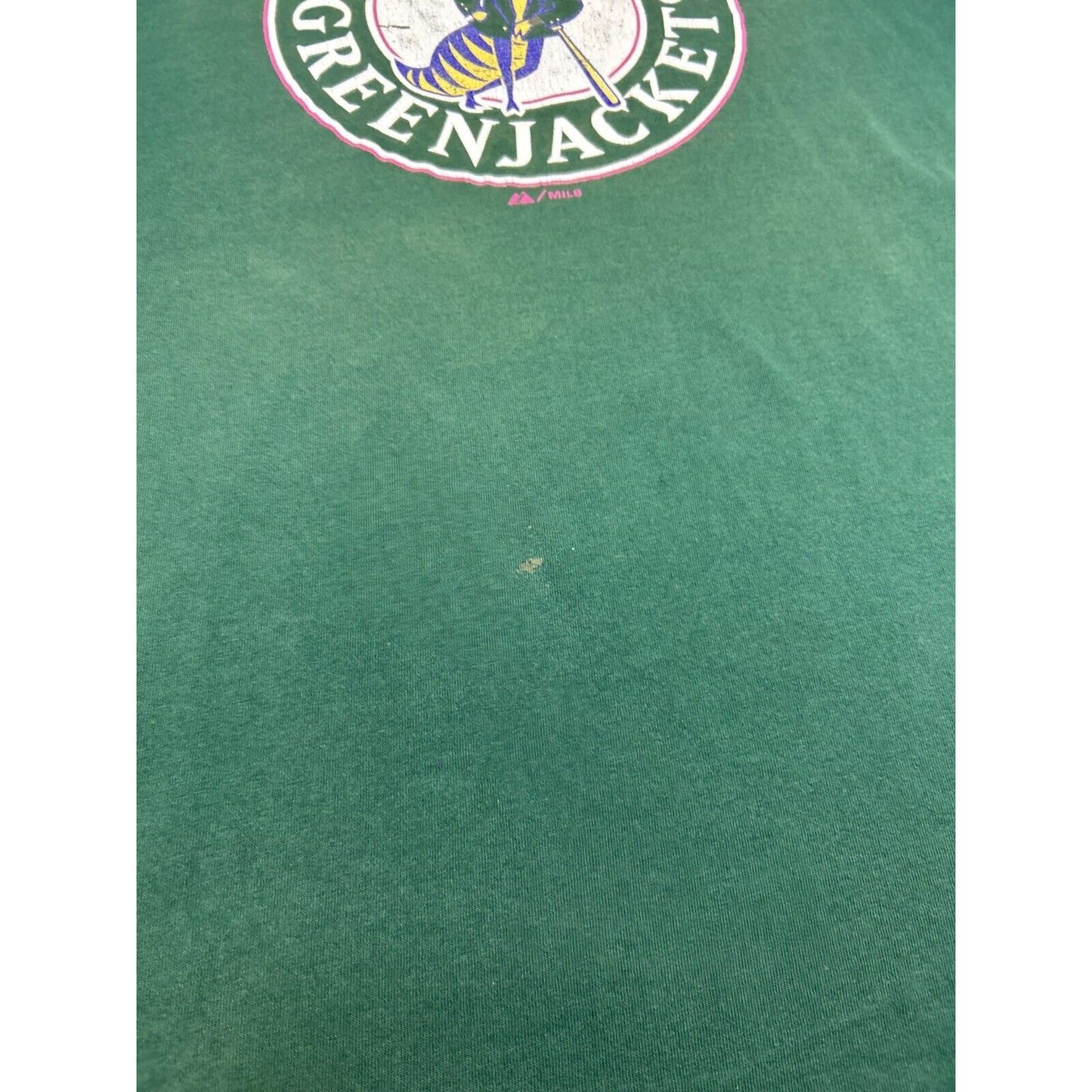Vintage 90s Augusta Green Jackets MiLB Baseball Graphic T-Shirt Size XL