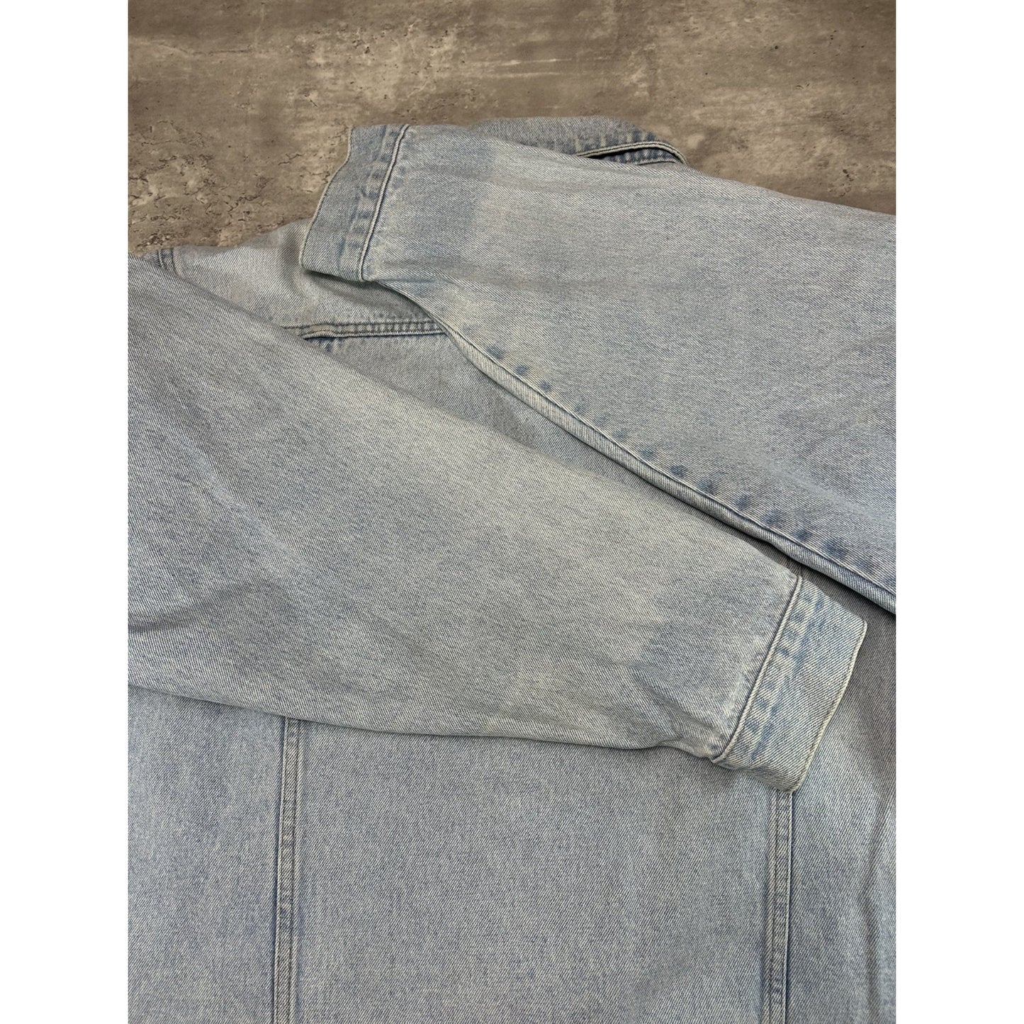 Vintage Pepsi Light Wash Denim Trucker Jacket Size XL Blue