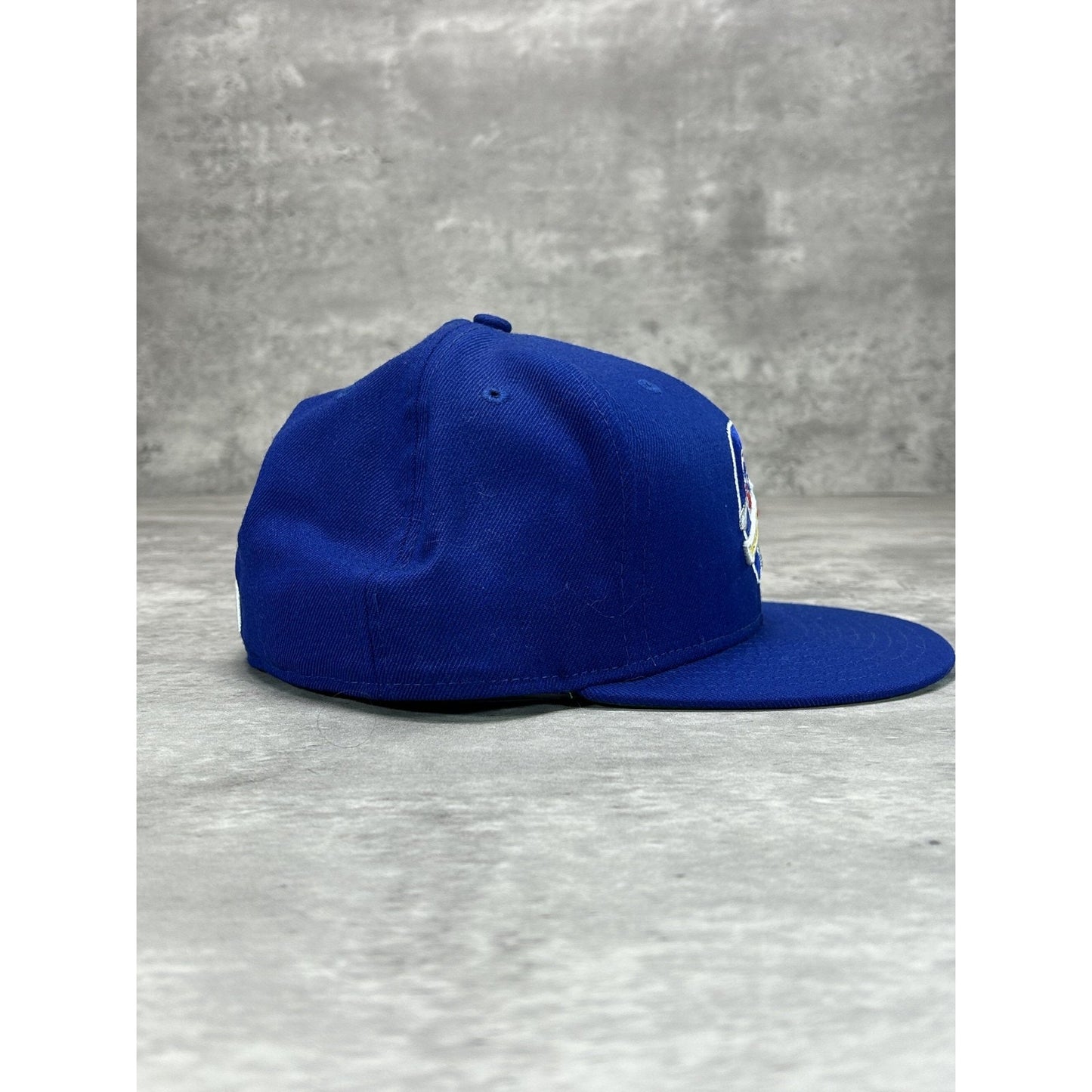 Columbus Jets MiLB Embroidered Logo Baseball Fitted Hat 7 1/2 Blue
