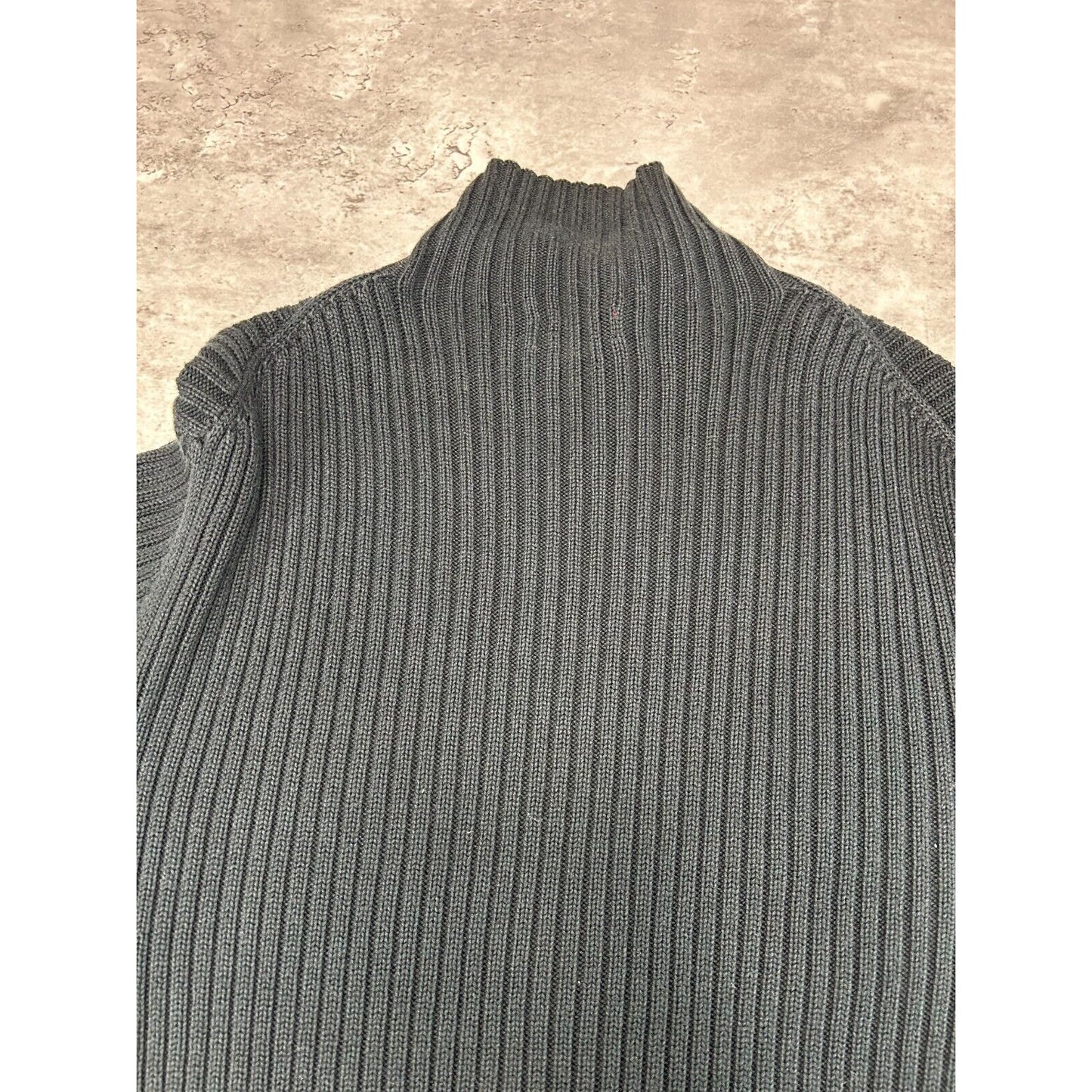 Unioin Bay Ribbed Pull Over Turtle Neck Knit Sweater Size XL Black