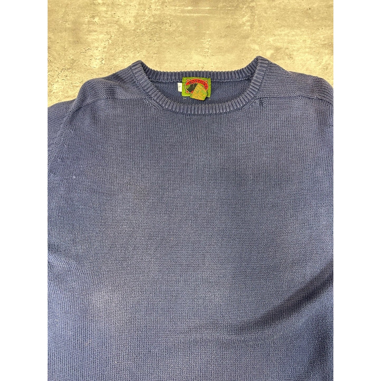 Vintage 90s Boston Traders Pullover Ribbed Knit Sweater Size Large