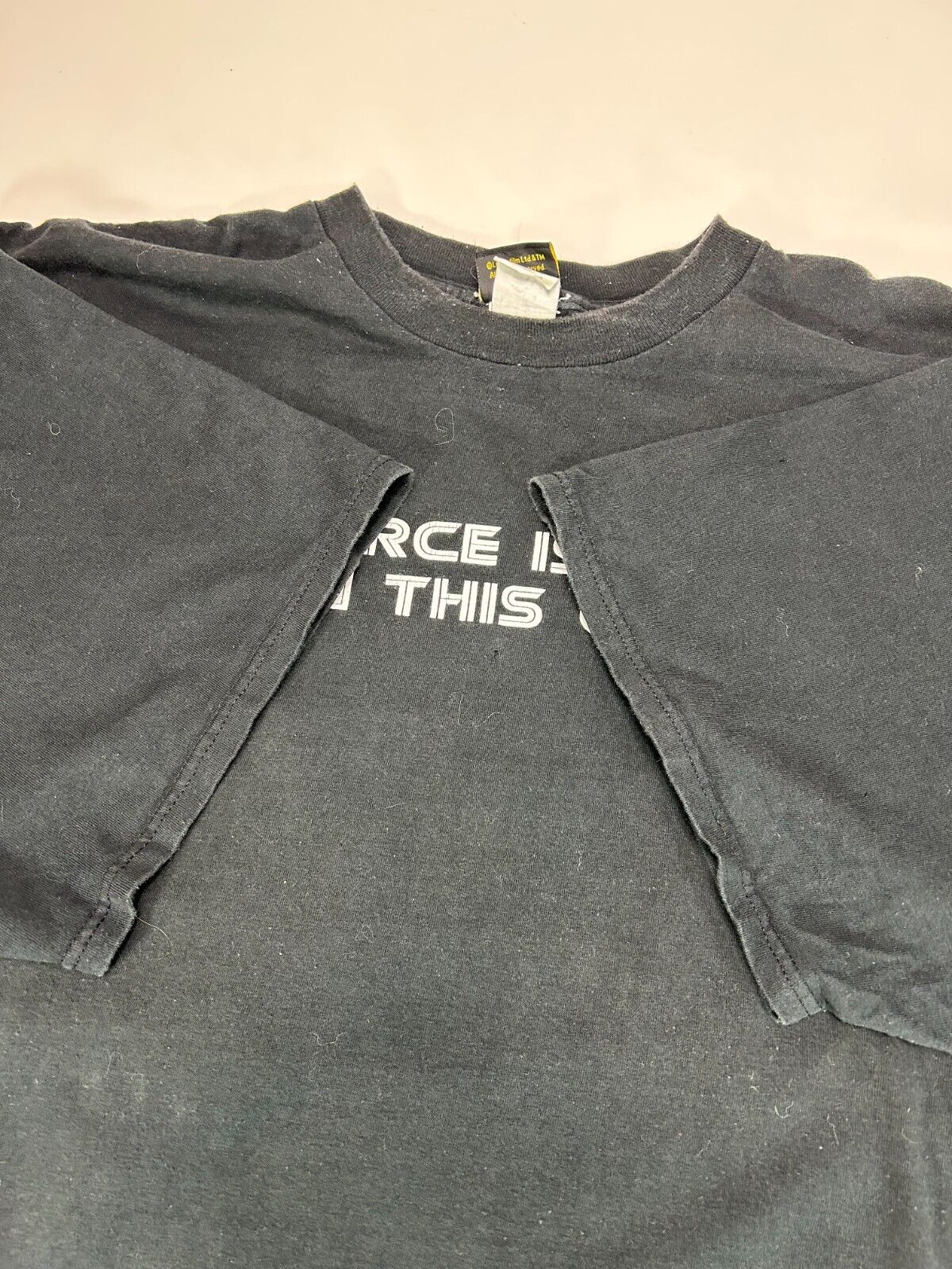 Vintage Star Wars The Force Is Strong Movie Promo Spell out T-Shirt Size XL