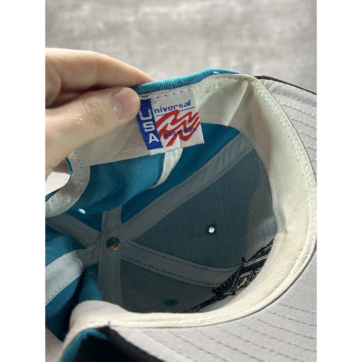 Vintage 90s Florida Marlins MLB Embroidered Logo Baseball Snapback Hat OSFA