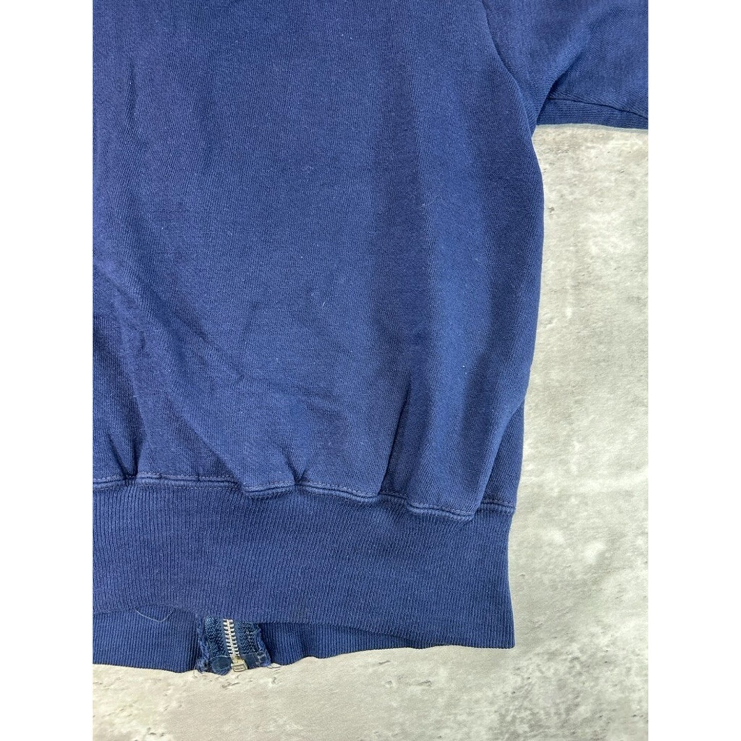 Vintage 70s/80s Wrangler Thermal Lined Full Zip Hooded Sweatshirt Size Medium