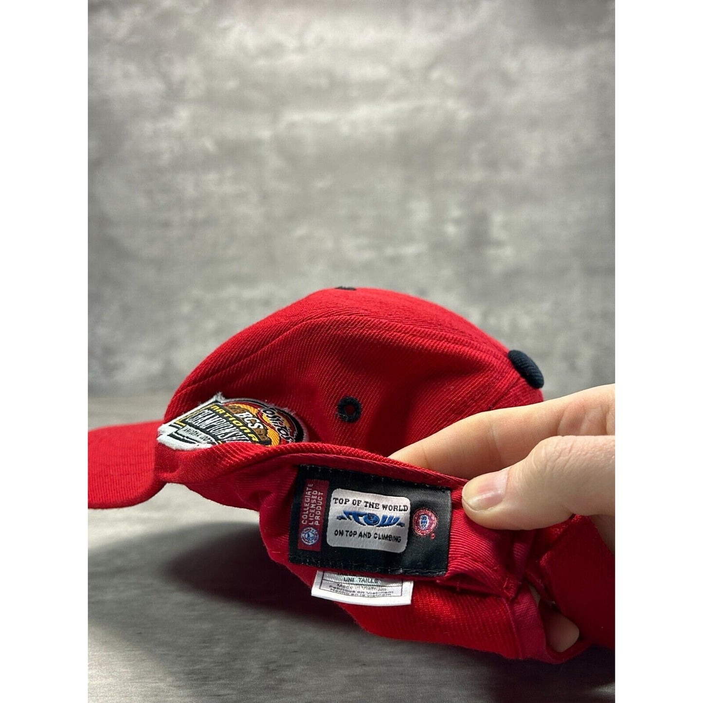Ohio State Buckeyes NCAA Embroidered Logo Snapback Hat OSFA Red