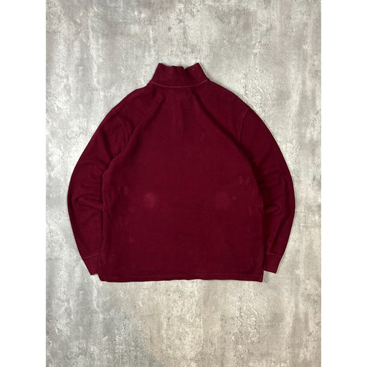 Vintage Polo Ralph Lauren Embroidered Pony 1/4 Zip Sweatshirt Size XL