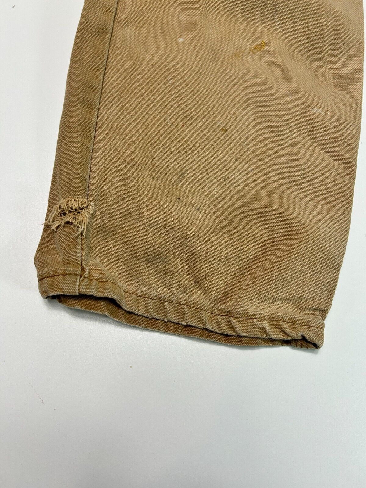 Vintage Dickies Canvas Work Wear Carpenter Pants Size 33W Beige