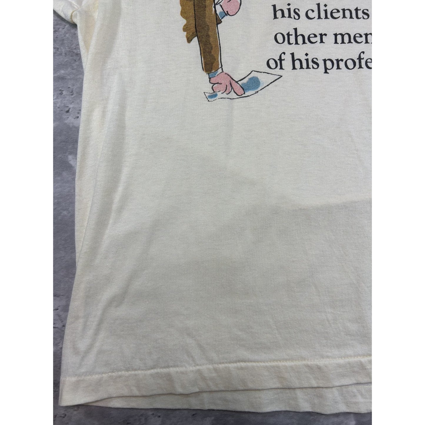 Vintage 80s/90s Lawyer Definition Comedy Slogan Graphic T-Shirt Size Large